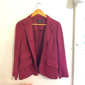 Rag & Bone, Burgundy Lightweight Blazor in size 2
